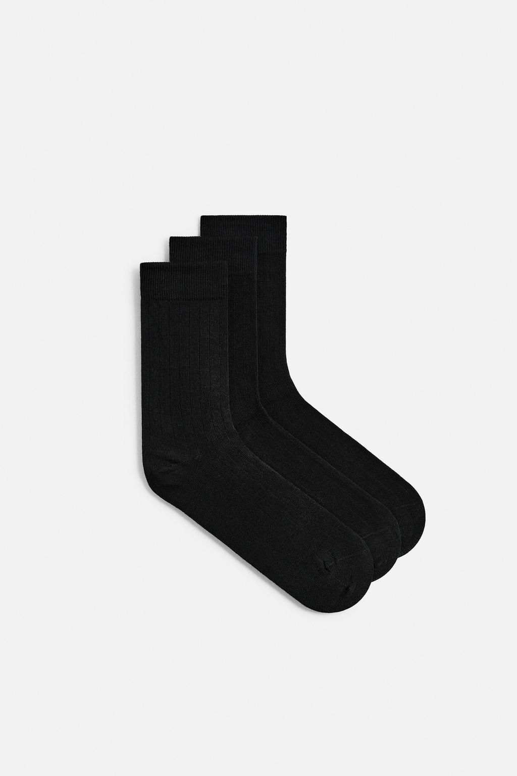 PACK OF 3 TEXTURED SOCKS - Zara фото 2
