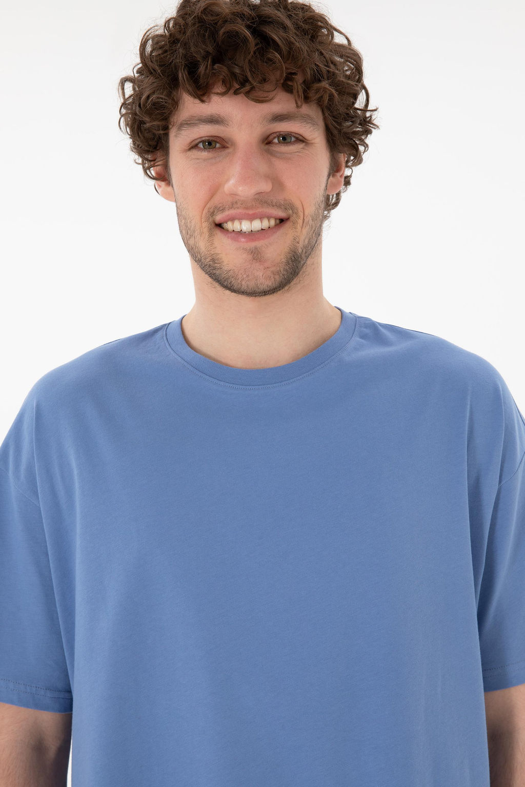 Erkek Oversize Fit Bisiklet Yaka Koyu Mavi Ti__rt Sepette S_rpriz _ndirim - U.s. polo assn фото 3
