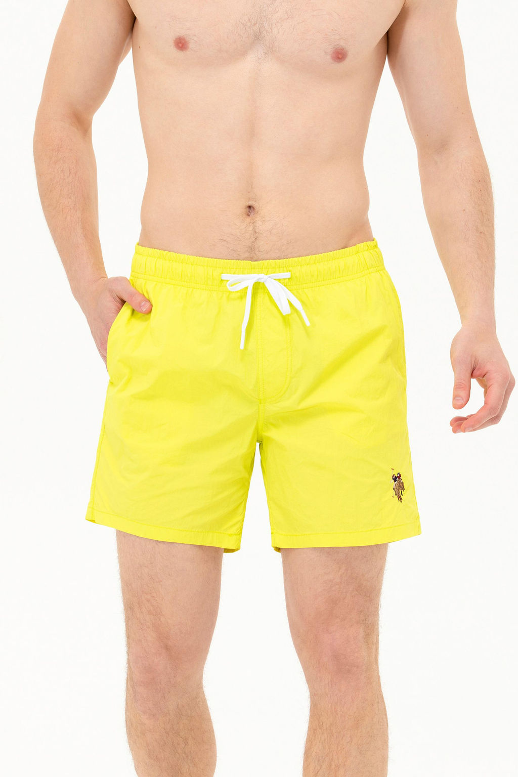 Мужские неоново-желтые морские шорты - U.s. polo assn фото 12