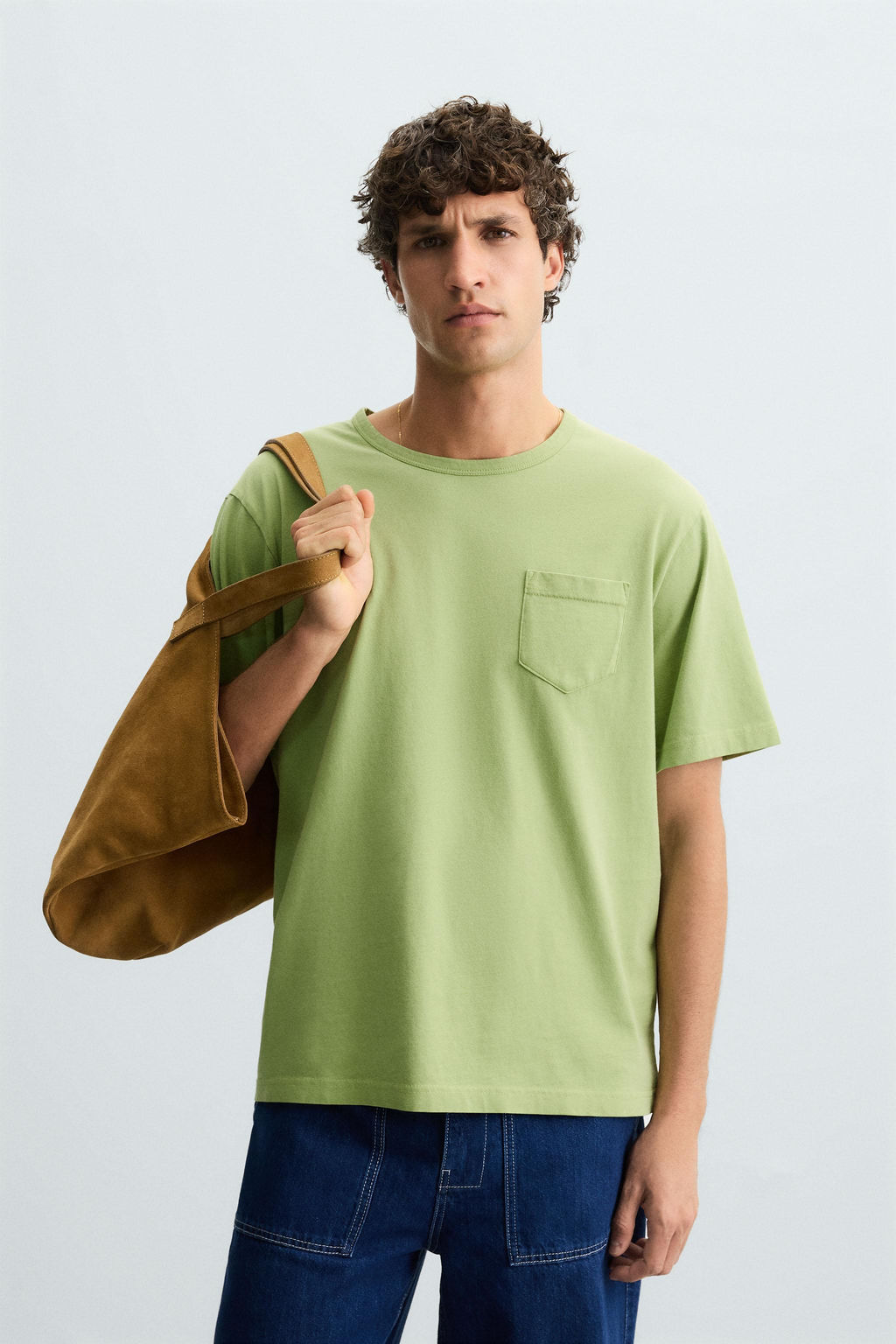 WASHED T-SHIRT WITH POCKET - Zara фото 10