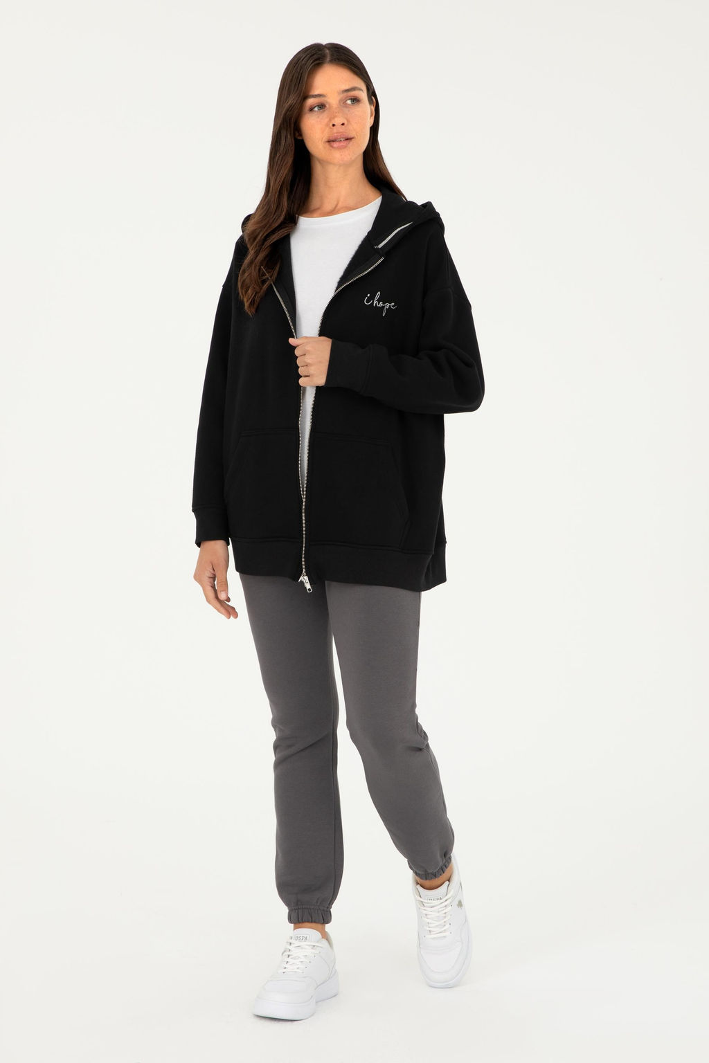 Женский черный свитшот - U.s. polo assn фото 11