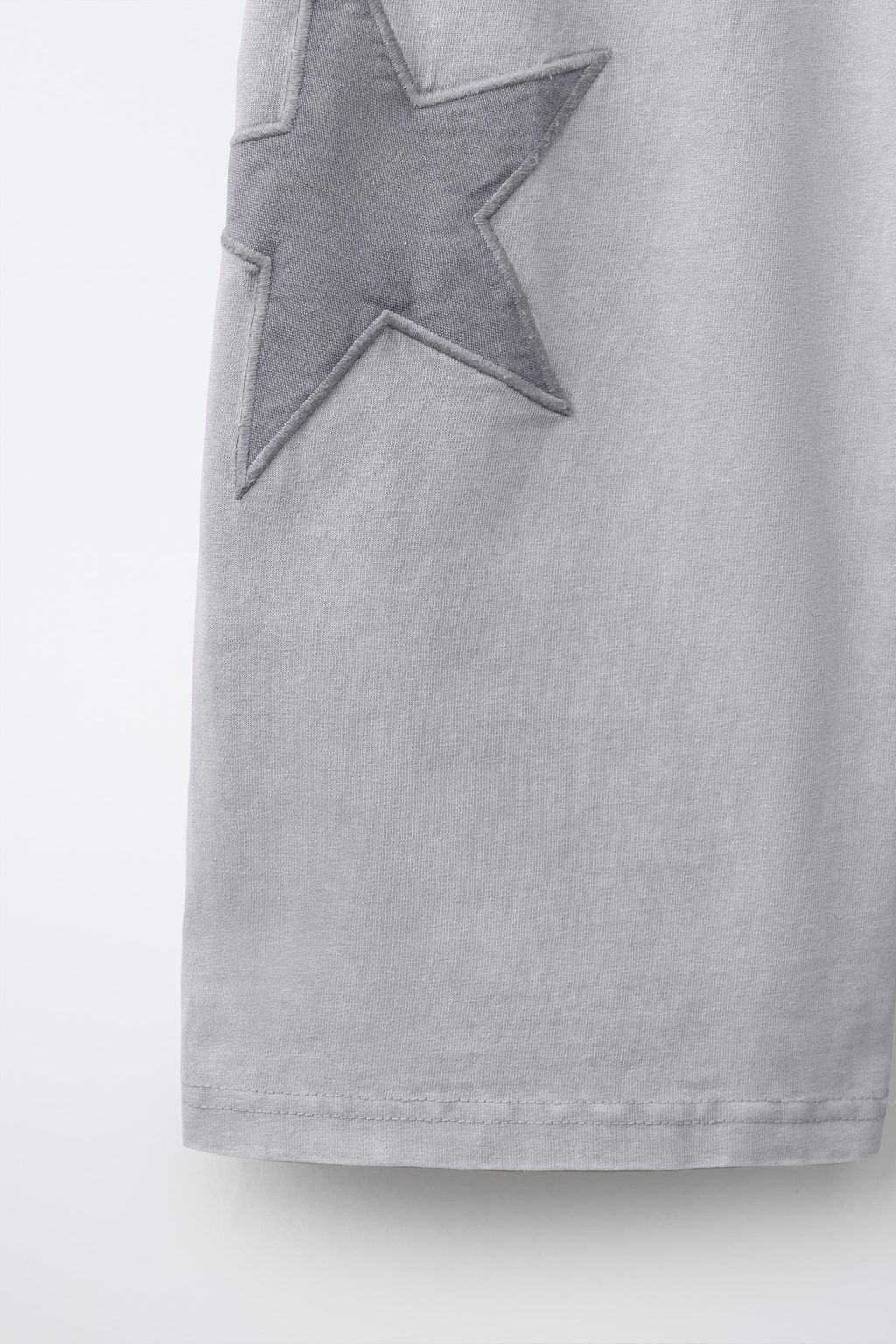 PANTAL?N WIDE LEG EFECTO LAVADO ESTRELLAS / Gris - Zara фото 4