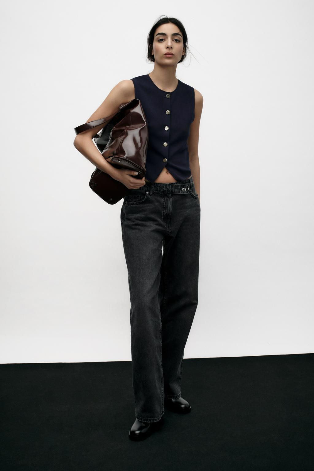 STRETCH KNIT VEST TOP - Zara фото 19