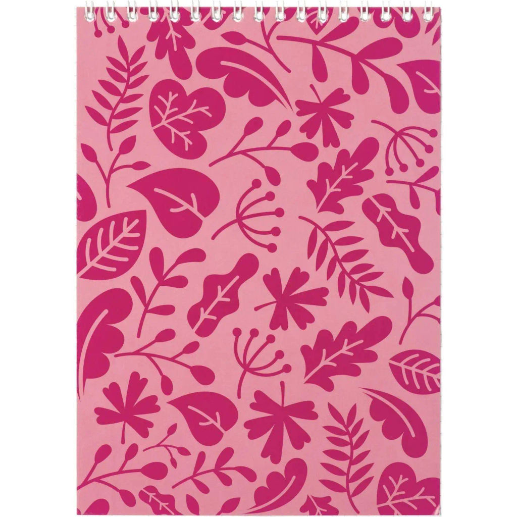 Блокнот А5 40л Attache Magenta клетка, 65г, бел.100% картон,греб,ВД-лак фото 2