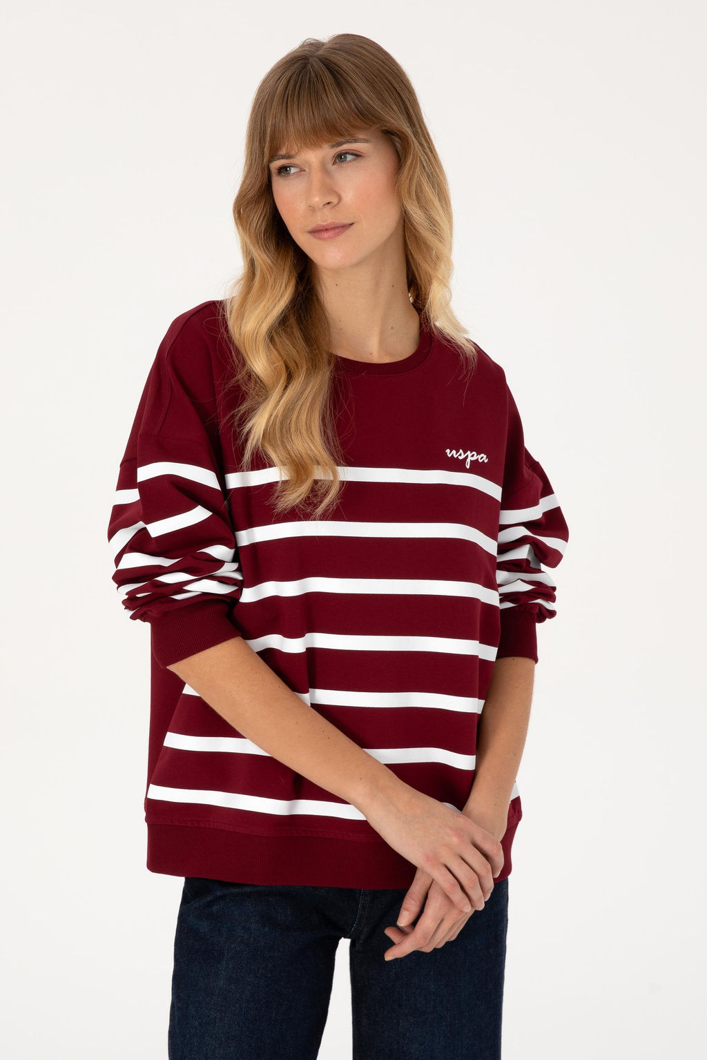 Kad_n Bordo Sweatshirt - U.s. polo assn фото 3
