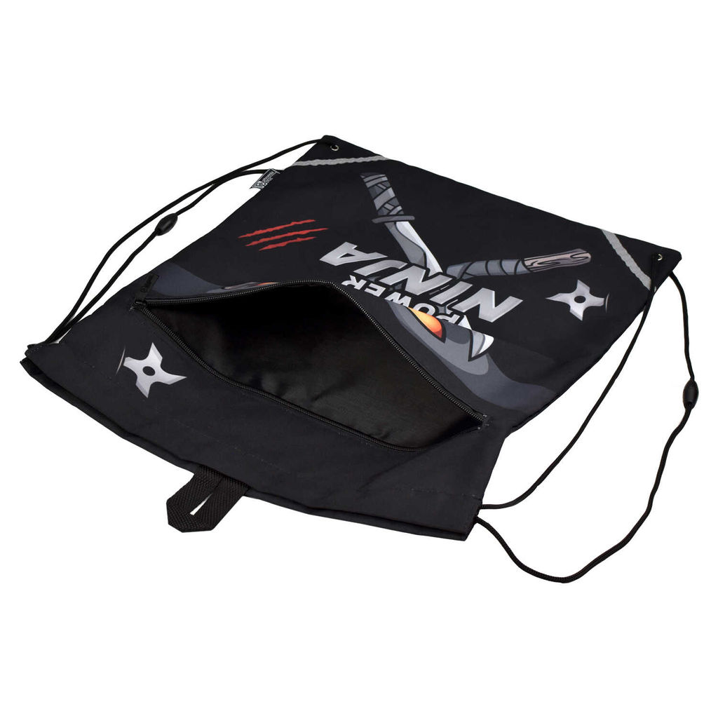 Мешок для сменной обуви Феникс+, арт.62591/ 24 НИНДЗЯ (36x48 см, полиэстер, полноцветная печать, 1 отделений (-я), шнурок, ПЭТ-пакет)