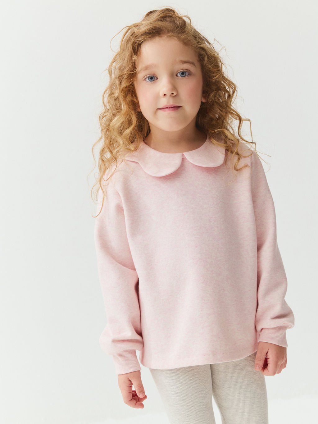 Свитшот Розовый меланж утепленный - Bungly фото 5