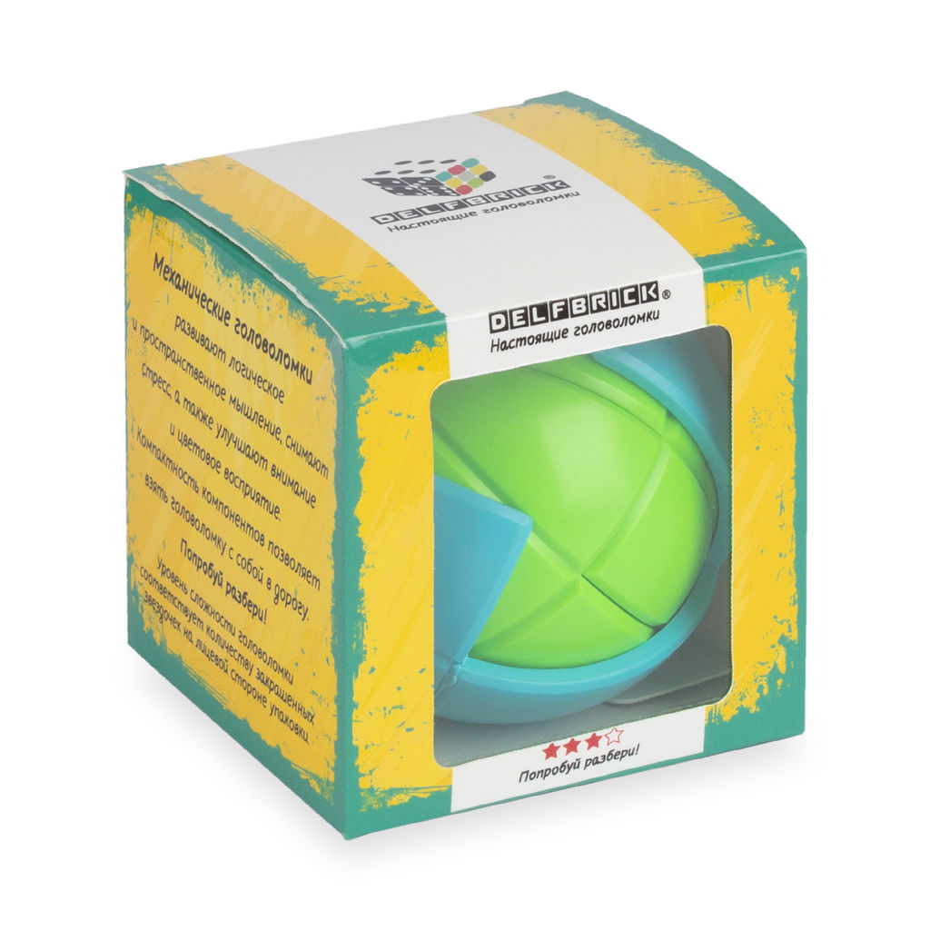 DELFBRICK DLK- 13 Головоломка механическая 1 шт 2-й сорт Сфера 1 элемент