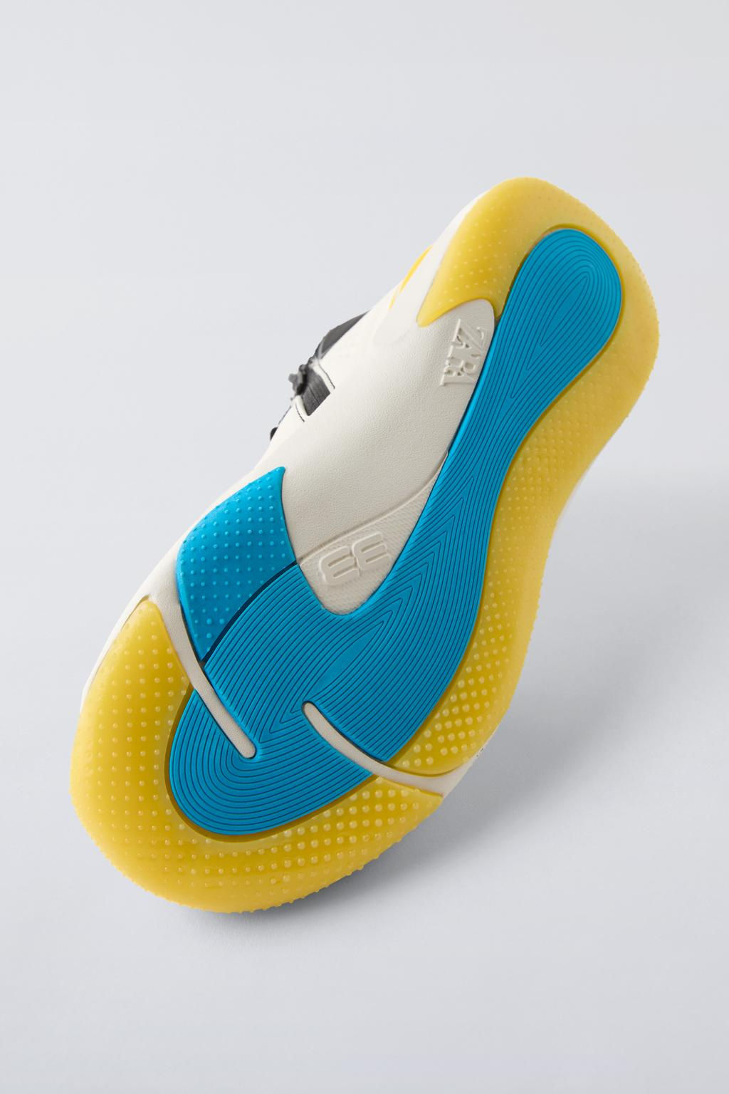 MULTICOLOURED HIGH-TOP SNEAKERS - Zara фото 4