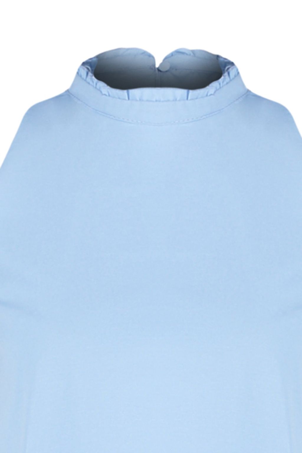 Mavi Rahat Kesim Kolsuz Mini Dokuma Elbise TWOSS22EL00139