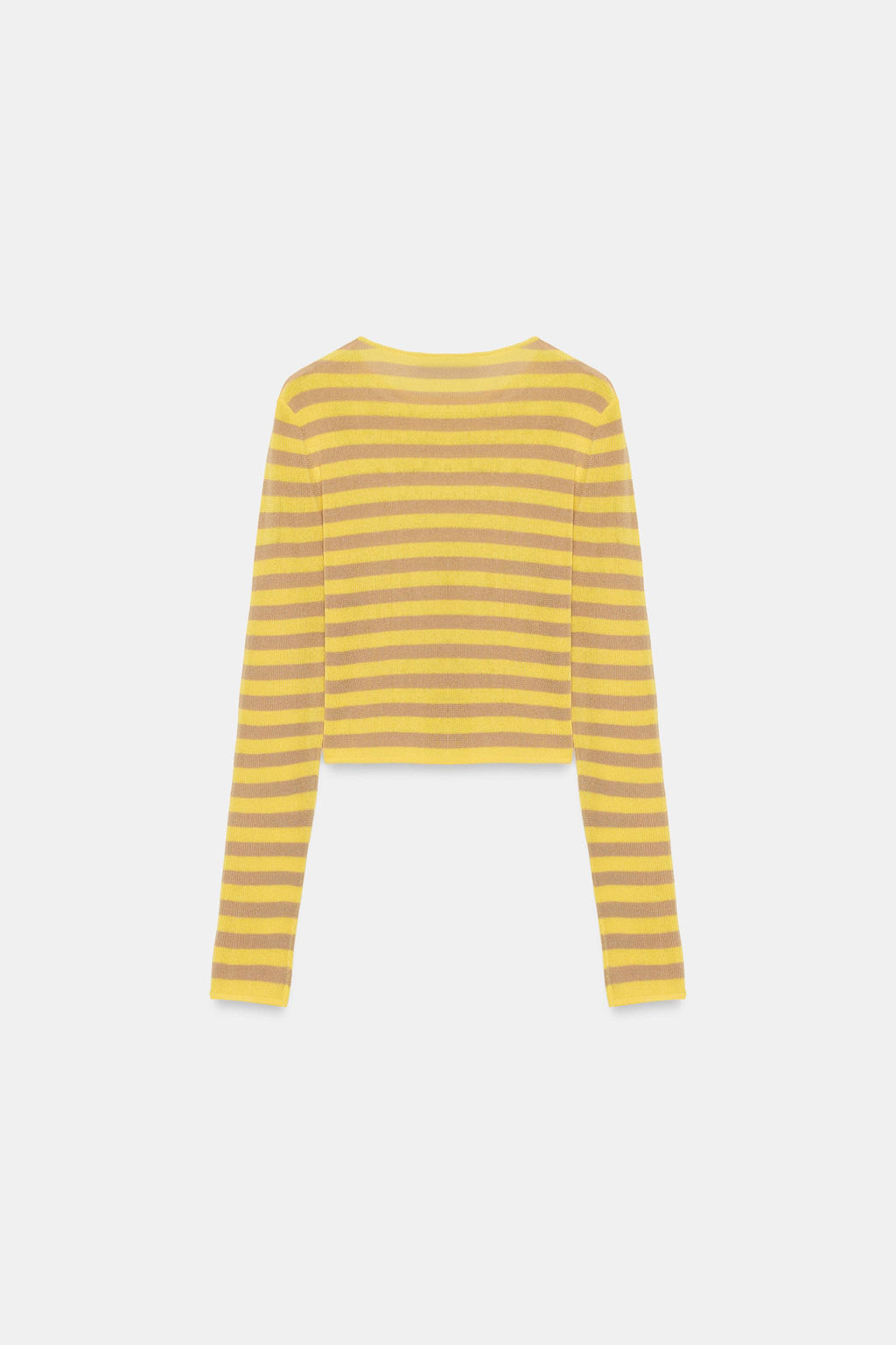 TOP CORTO RAYAS / Crudo/Amarillo - Zara фото 4