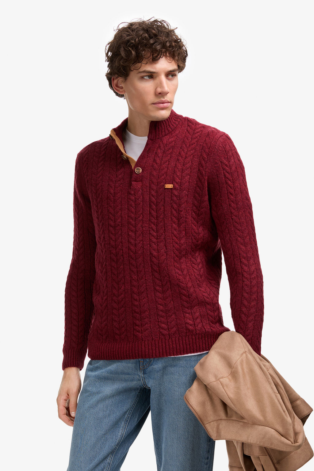 Erkek Bordo Kazak - U.s. polo assn фото 3