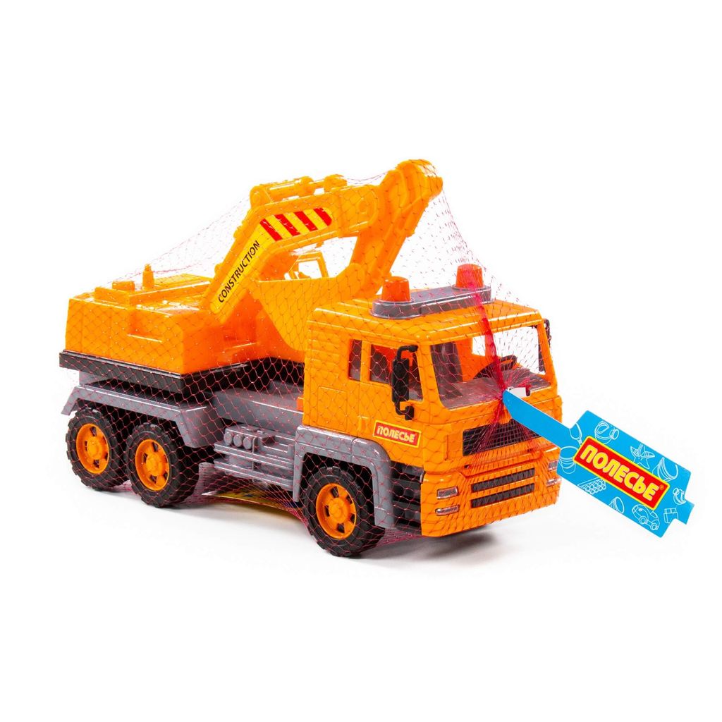 Алмаз, автомобиль-экскаватор инерционный (в сеточке) - Полесье фото 6