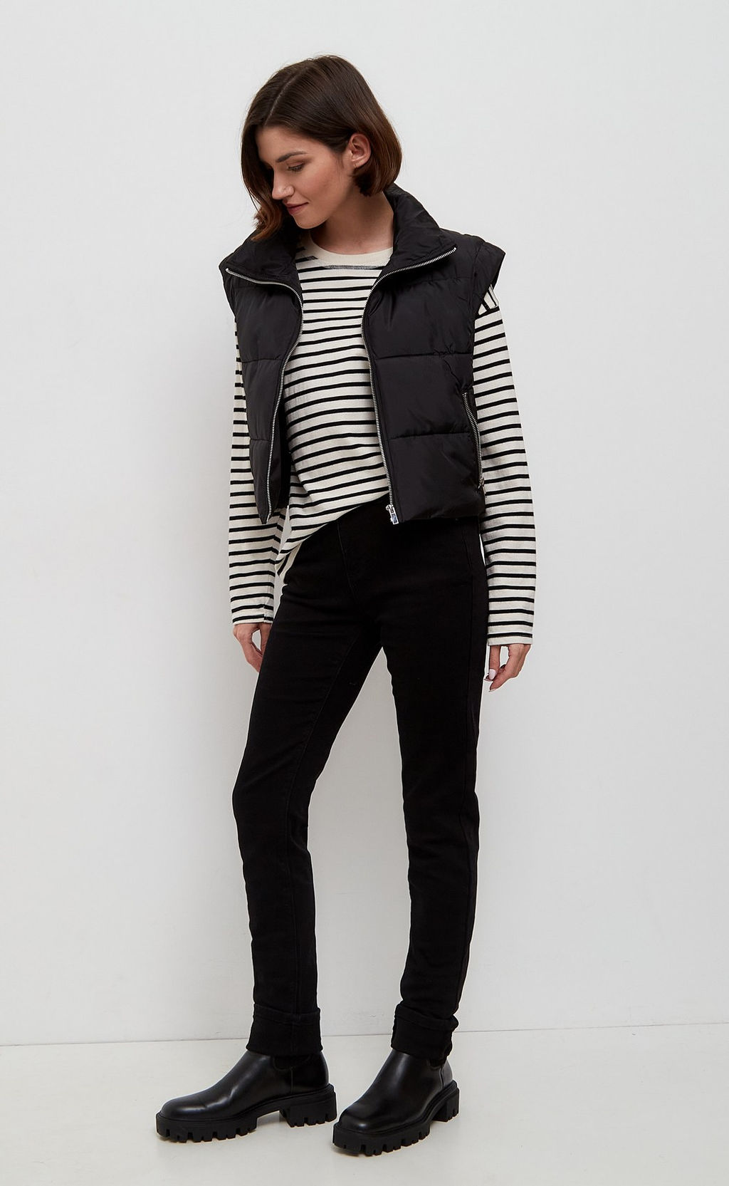 Джинсы F122-0140W black - Fine joyce фото 2