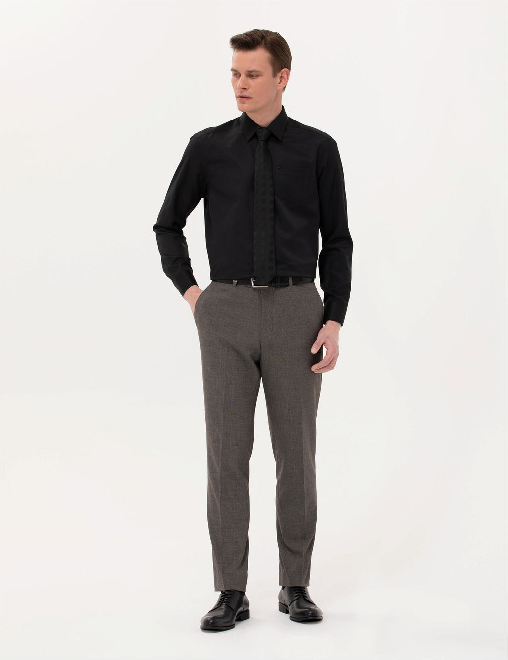 Kahverengi Slim Fit Kuma_ Pantolon
