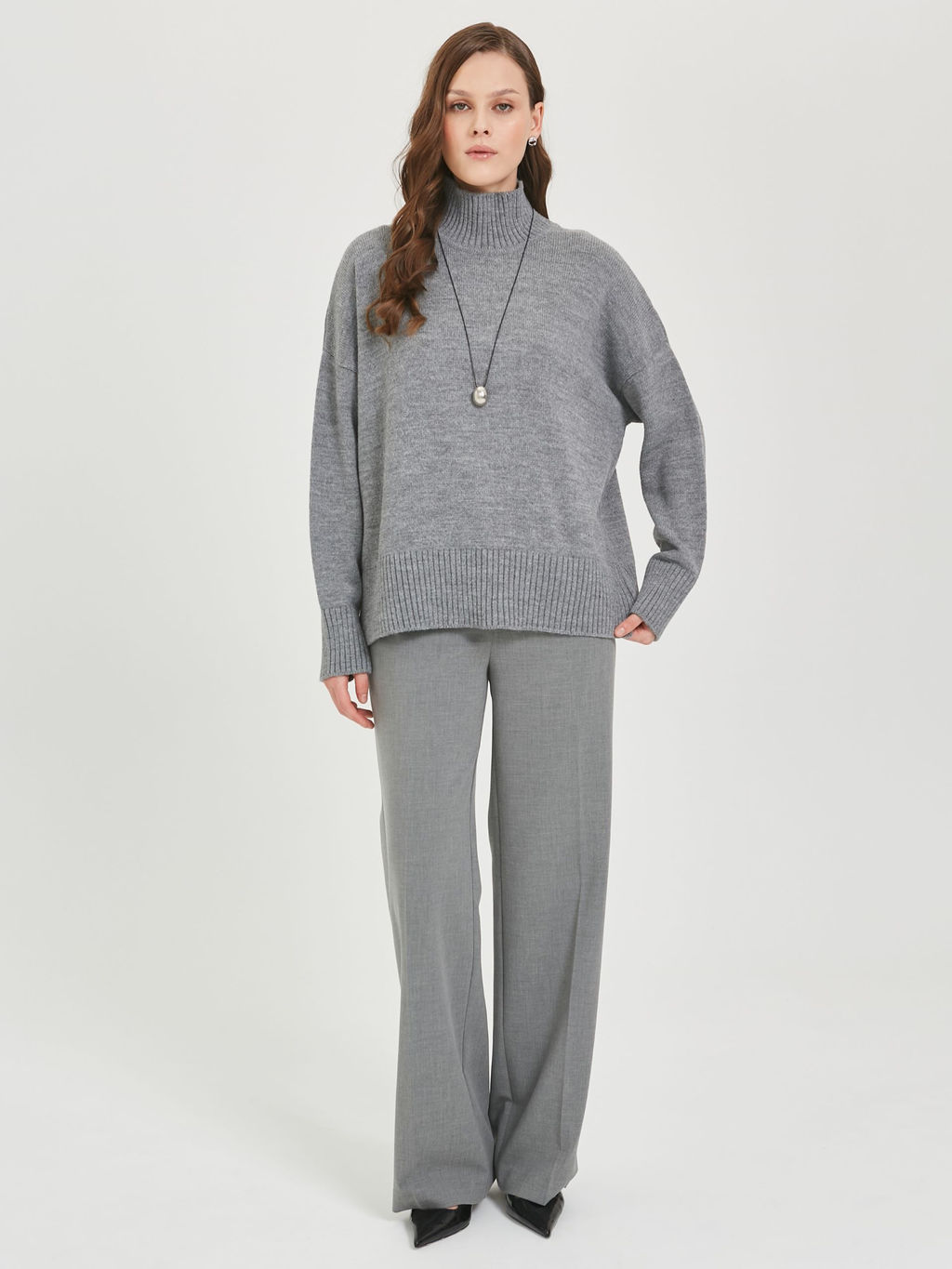 Свитер вязаный оверсайз