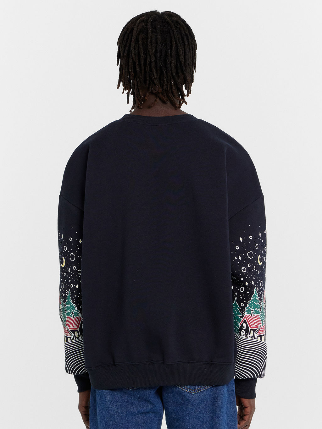 Свитшот мужской синий с новогодним принтом - Mark formelle фото 5