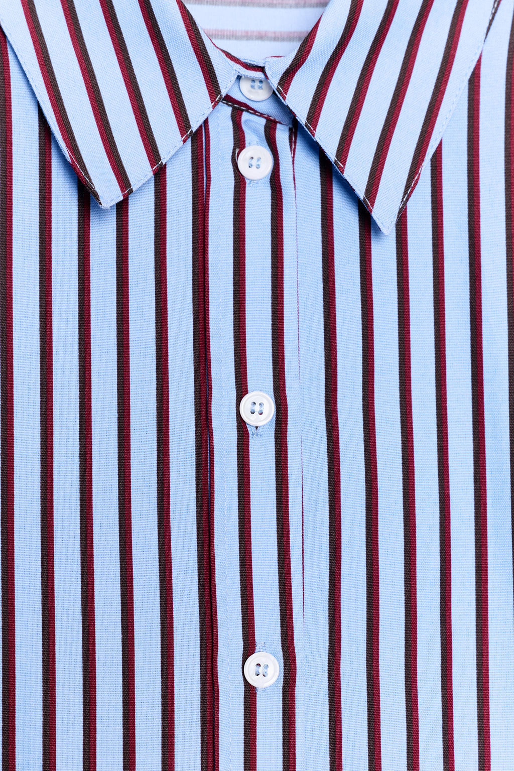 CAMISA OXFORD RAYAS / Rojo / Negro - Zara фото 8