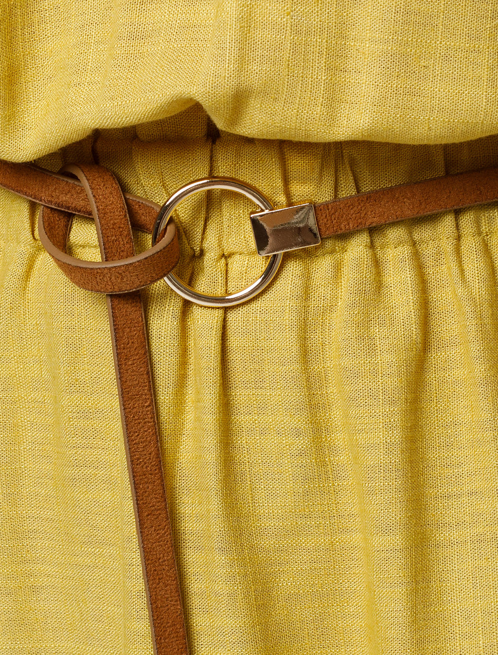 VILATTE / Платье с цельнокроеным рукавом изо льна с вискозой  фото 2