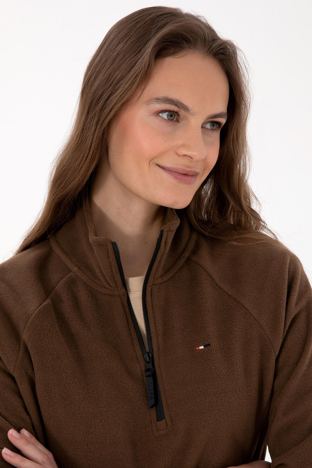 Kad_n Kahverengi Sweatshirt - U.s. polo assn фото 2