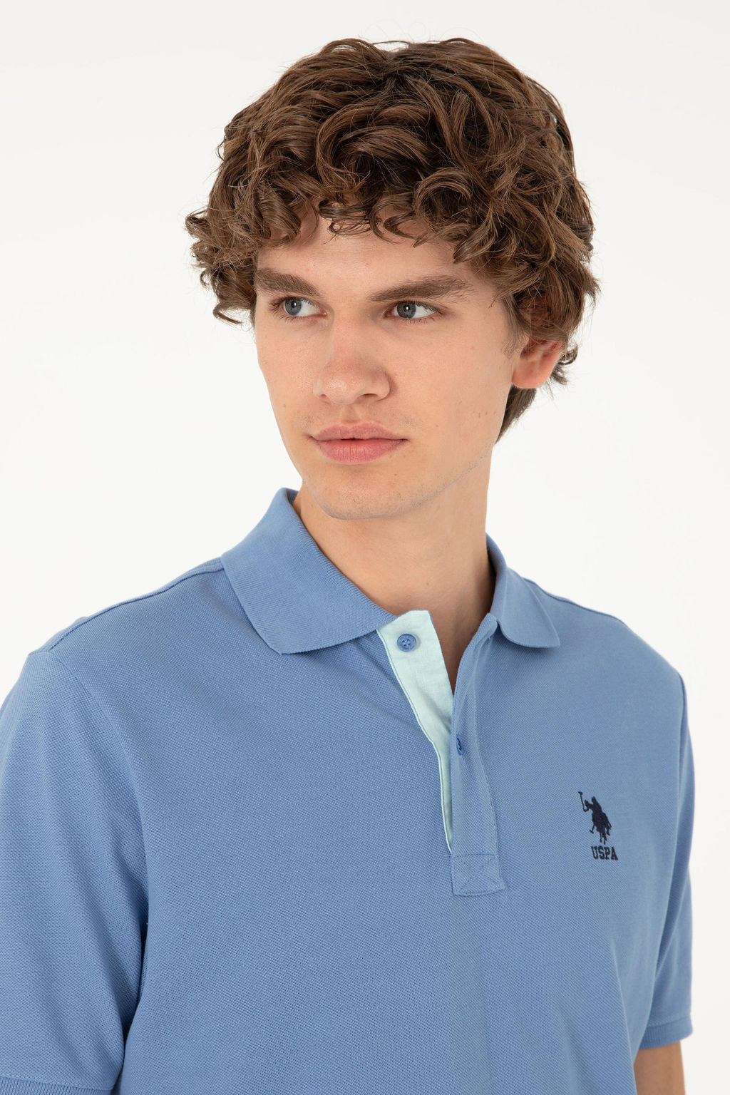 Мужская темно-синяя базовая футболка Неожиданная скидка в корзине - U.s. polo assn фото 2