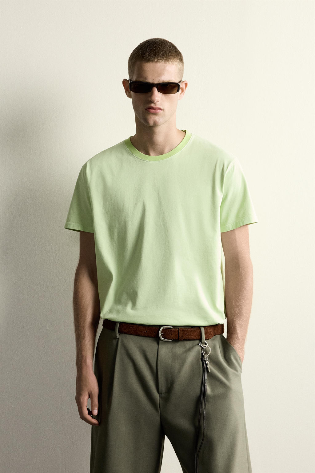 CAMISETA RELAXED FIT CUELLO CONTRASTE / Lima - Zara фото 2