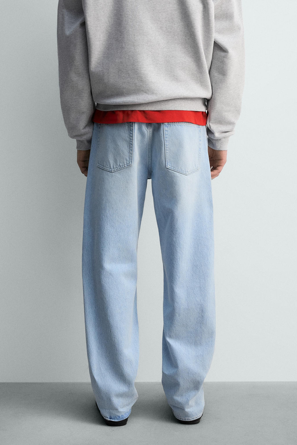 RIPPED STRAIGHT-LEG JEANS - Zara фото 20