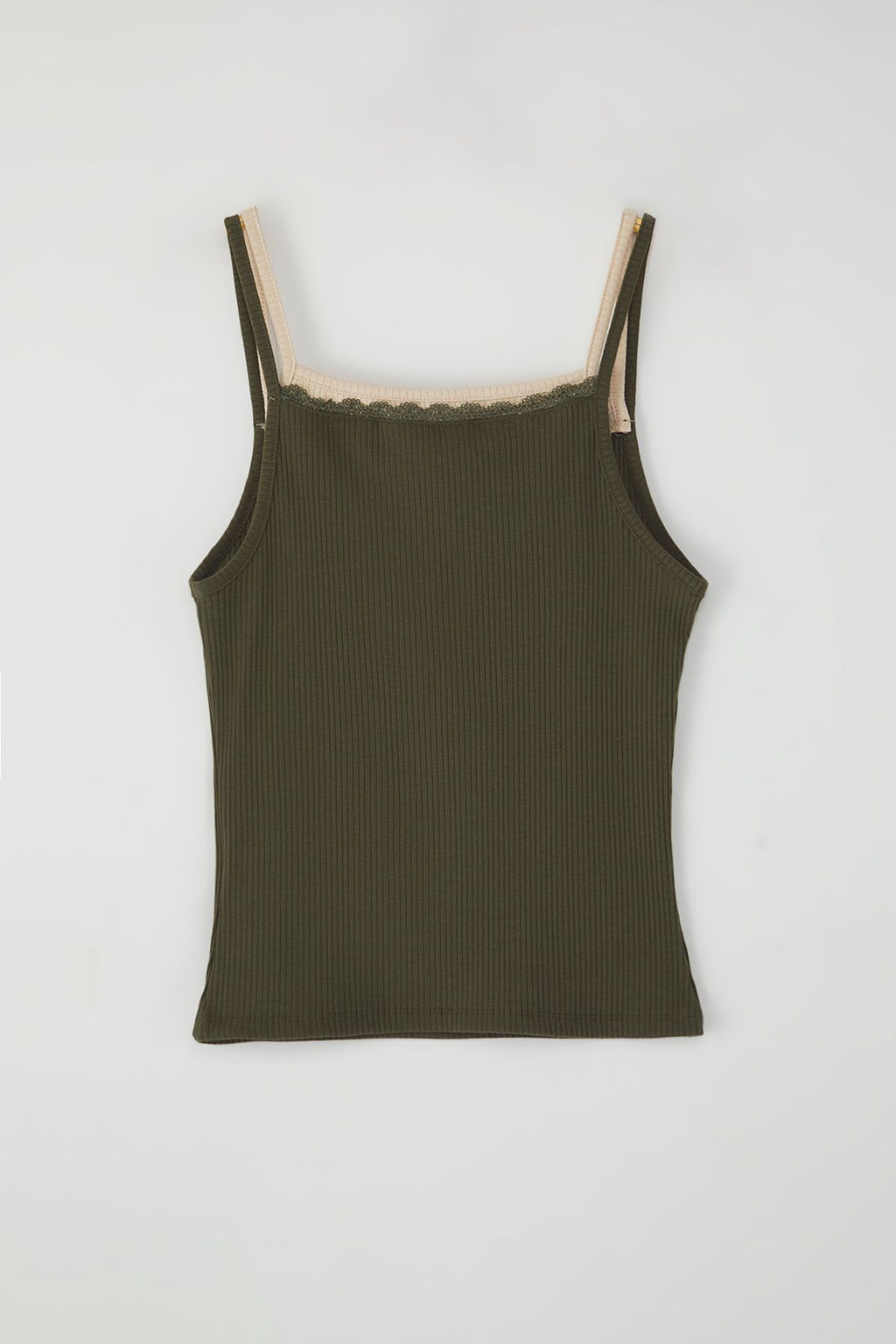 TRENDYOLMILLA Lacivert Cift Katl? Dantel Detayl? Fitilli Fitted/Vucuda Oturan Orme Atlet TWOSS25AL00035 фото 6