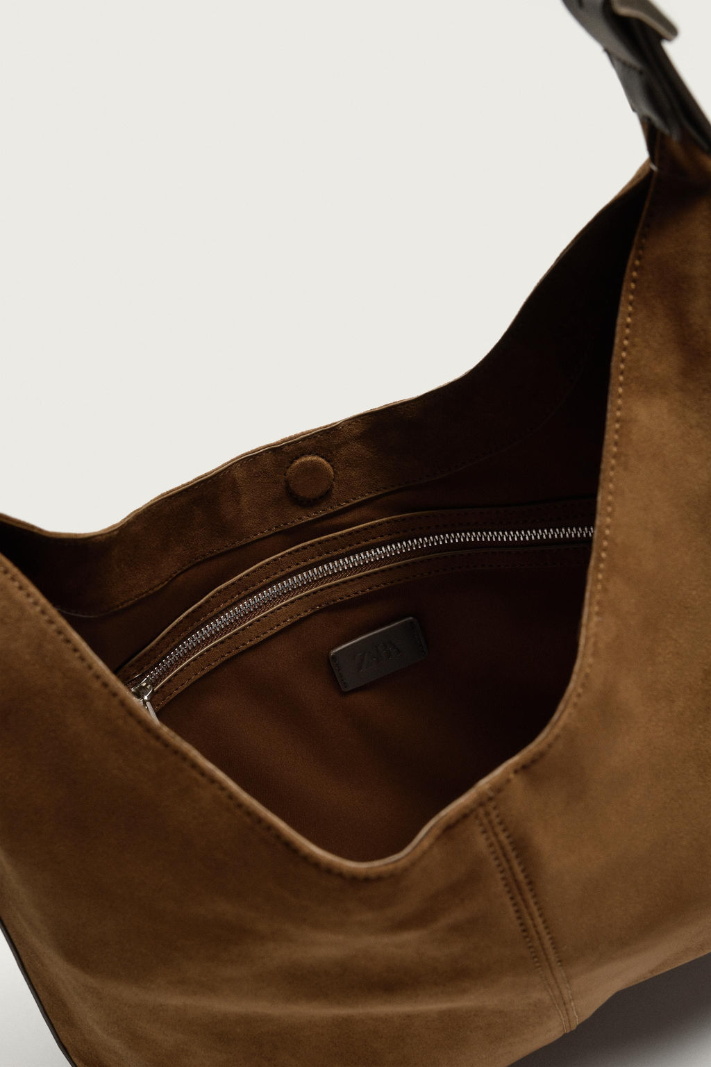 BOLSO SHOPPER LISO / Marr?n Tabaco - Zara фото 4