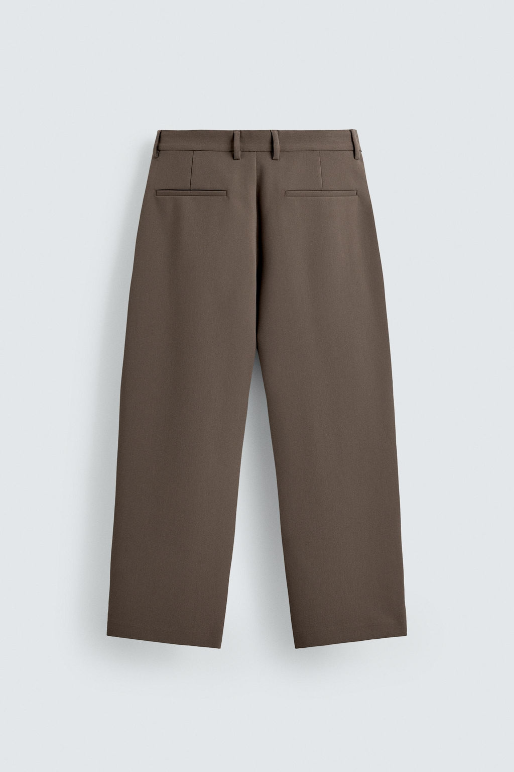 PANTAL?N RELAXED FIT PLIEGUES / Marr?n / Topo - Zara фото 7