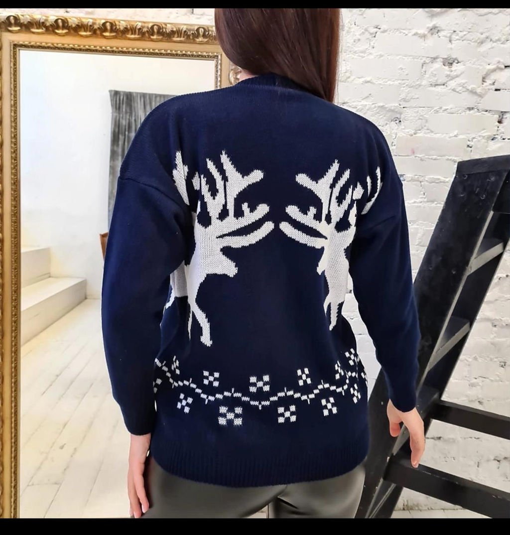 K12213 Кардиган (вязаный трикотаж) ТМ_СИНИЙ