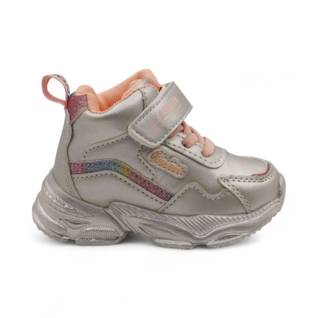 Кроссовки детские высокие С8980-15 серебряные - Sport фото 2