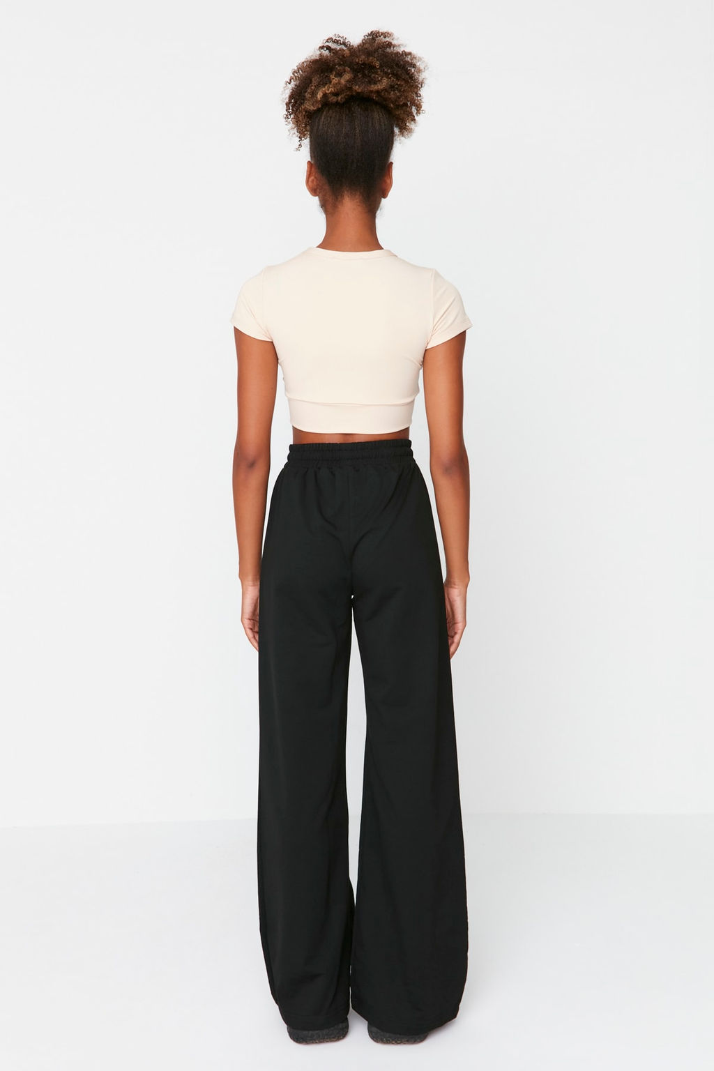 Siyah Genis Paca Ince Orme Spor Esofman Alt? TWOAW22EA0053 - Trendyolmilla фото 5