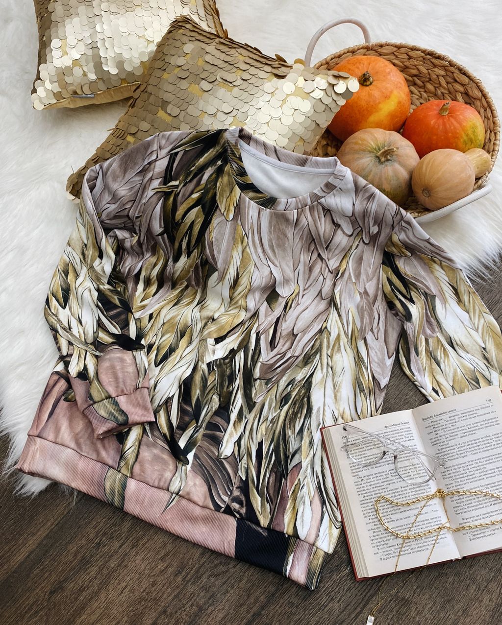 Свитшот с полной запечаткой PSW004, джемпер - Sahar art lab фото 9