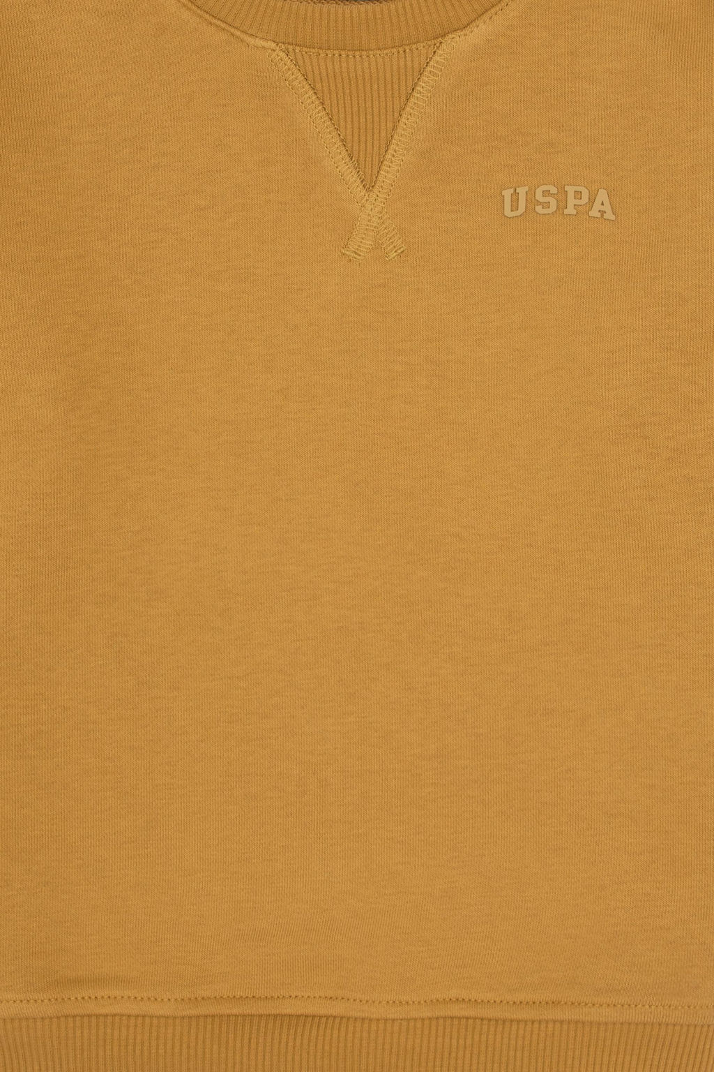 Erkek _ocuk Hardal Bisiklet Yaka Basic Sweatshirt - U.s. polo assn фото 3