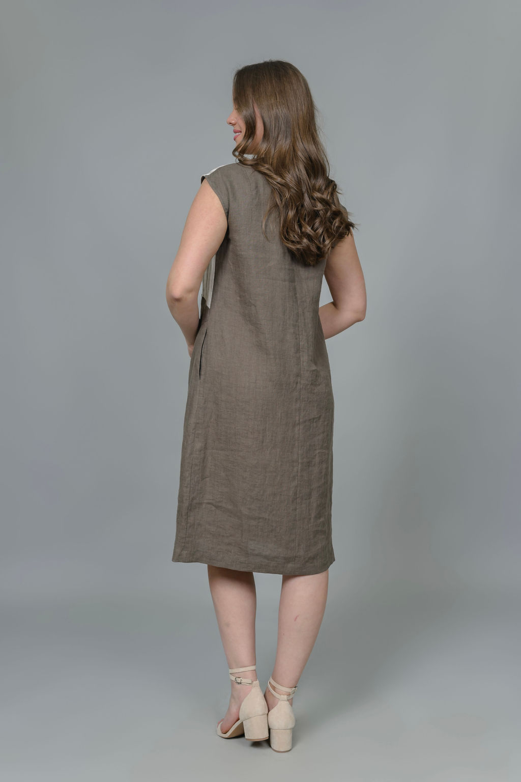 Платье  100% лен