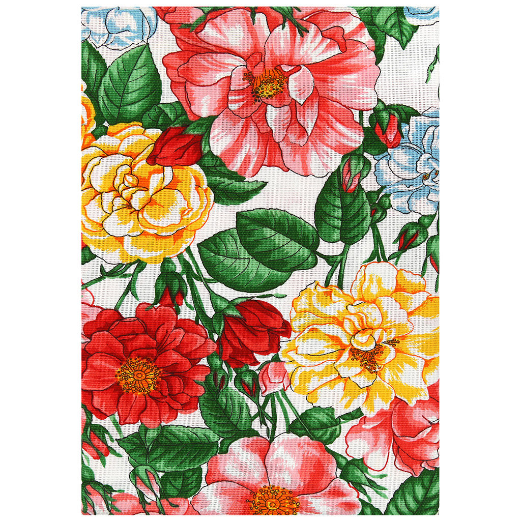 Скатерть 220х145см Дикая роза, длина стола до 180см, на 8-10 персон, хлопок Комфорт 171г/м2, упаковка классическая 28х41см, Домашняя мода (Россия)  фото 4