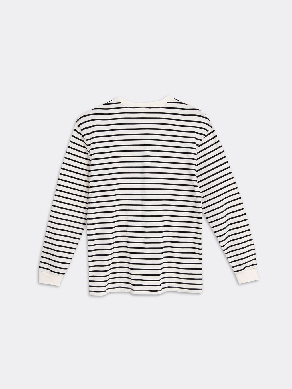 Лонгслив мужской молочный в черную полоску молочно -черная полоска1 121811 - Mark formelle фото 6