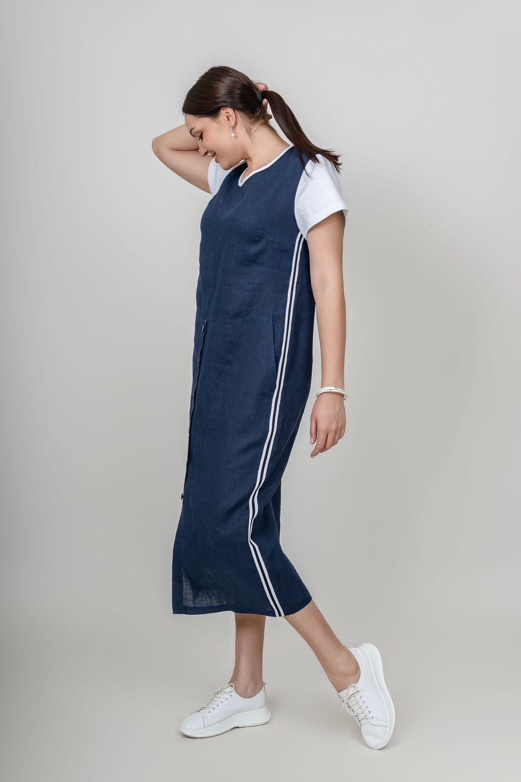 Платье 100% лен