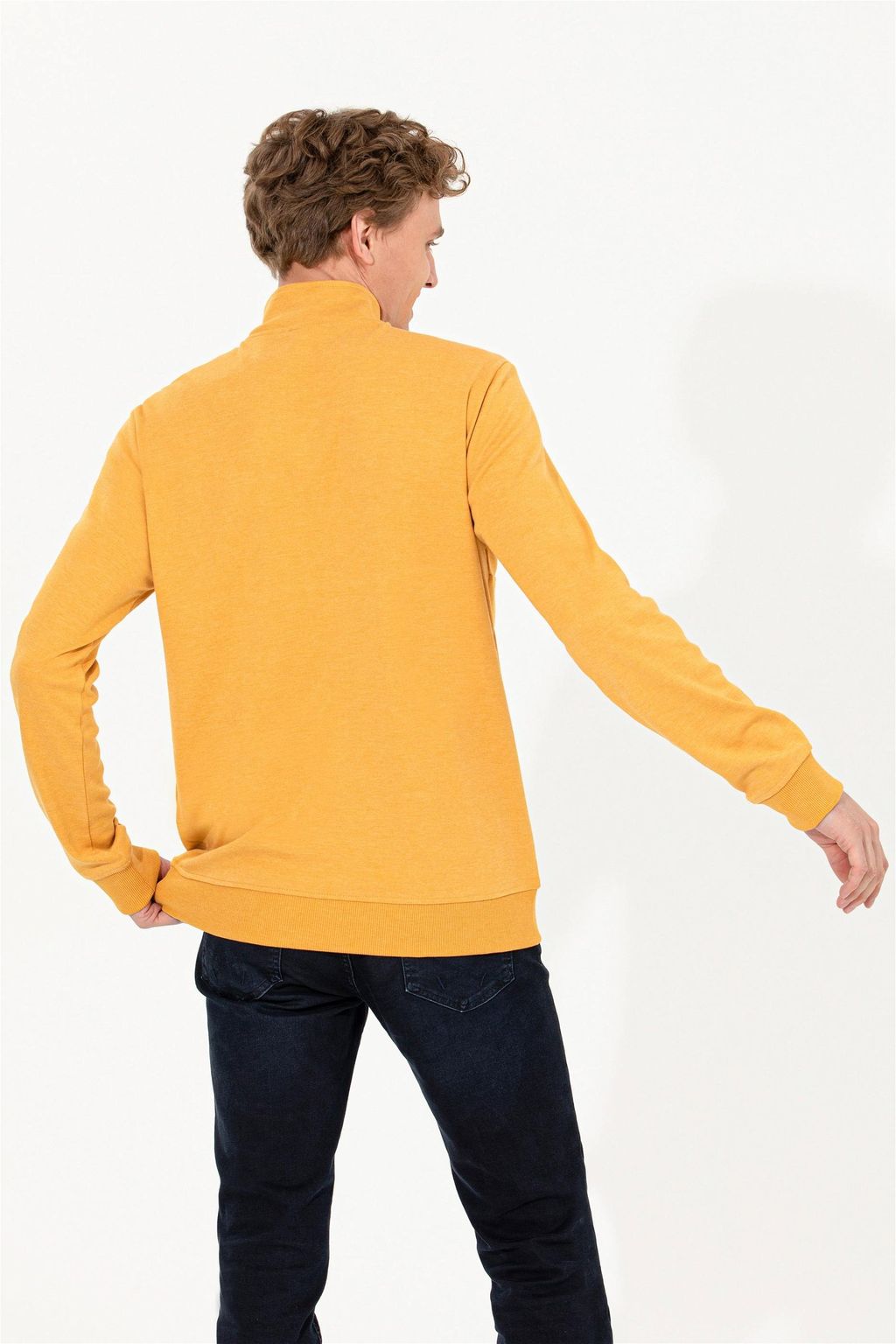 U. S. Polo Assn Мужской свитшот с воротником стойкой - U.s. polo assn фото 5