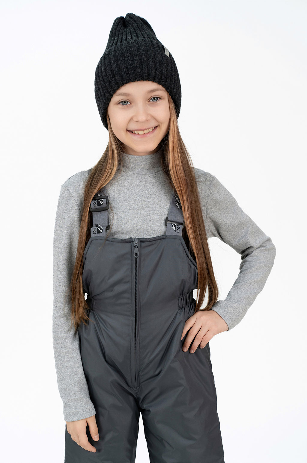 Полукомбинезон детский серый