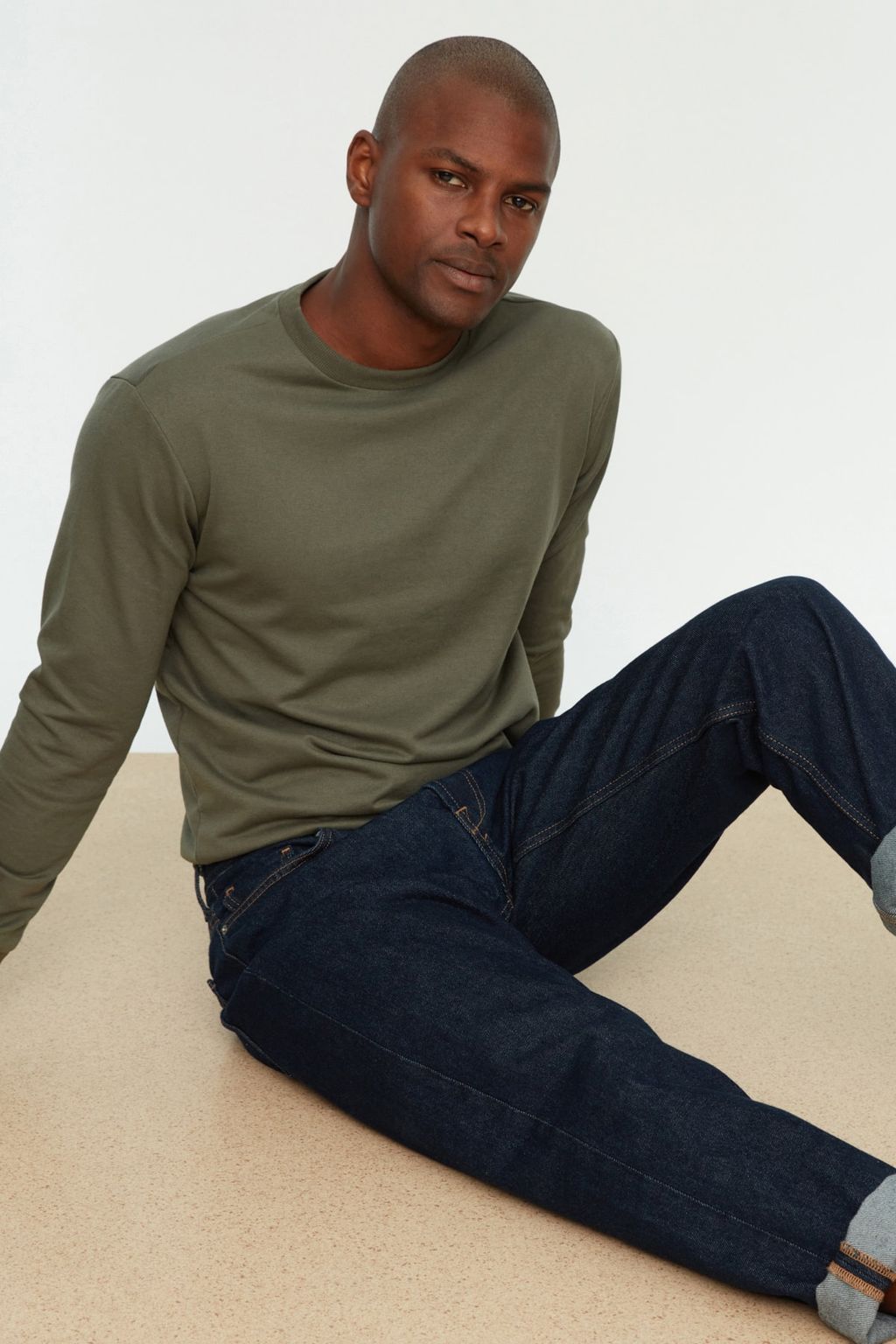 TRENDYOL MAN Haki Regular/Normal Kesim Uzun Kollu Sweatshirt TMNAW20SW0164 - Trendyolmilla фото 28