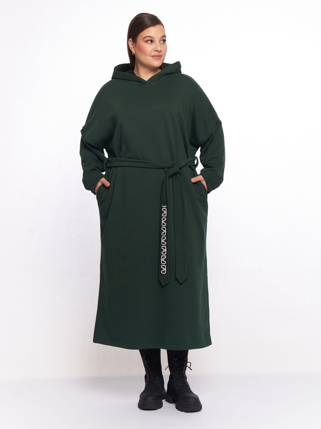 Платье с капюшоном PP83502GRN45