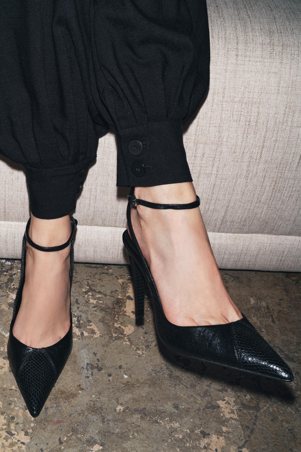 LEATHER HIGH-HEEL SHOES - Zara фото 8