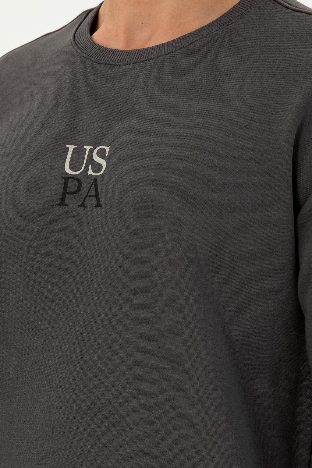 Erkek Antrasit Basic Sweatshirt