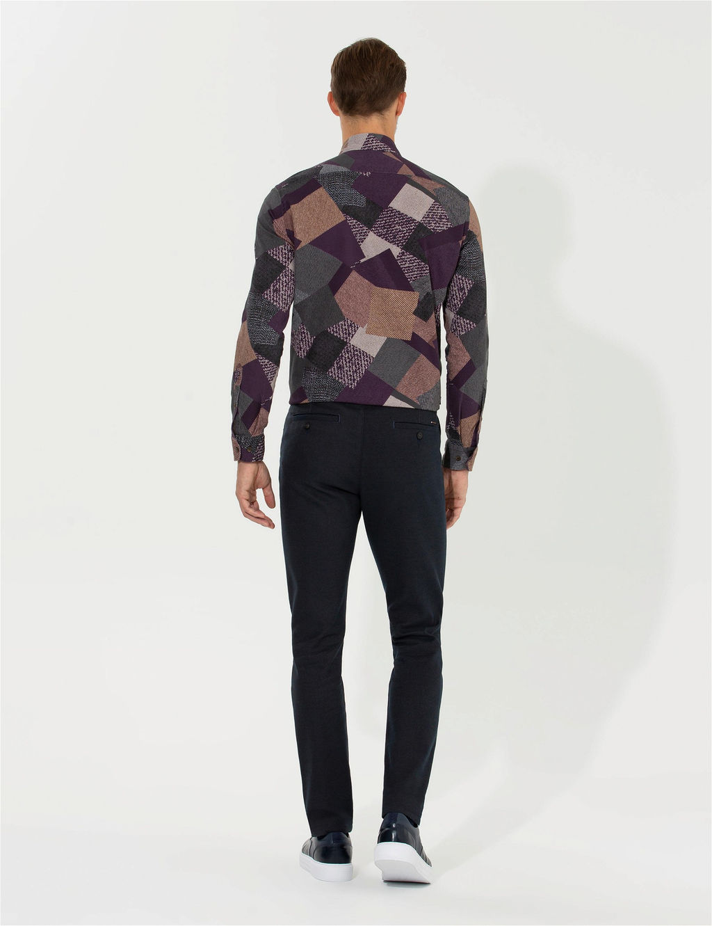 Kahverengi Slim Fit Kanvas Pantolon