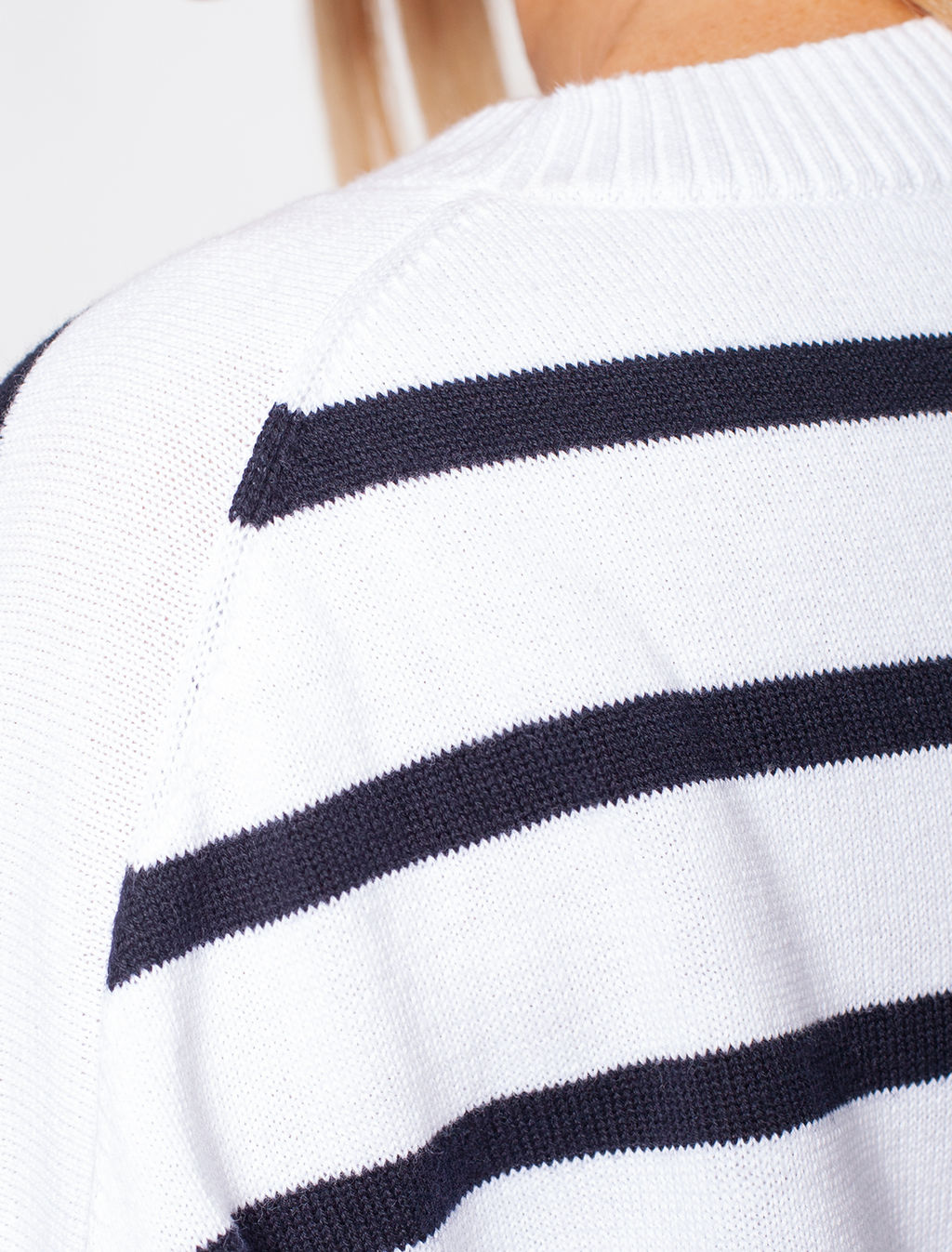 VILATTE / Джемпер тонкой вязки в полоску  фото 2