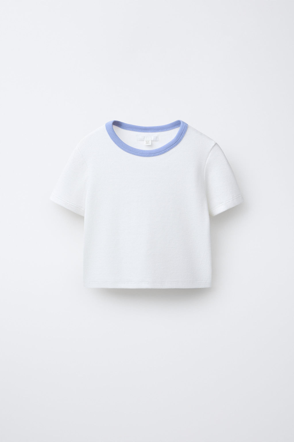 STRIPED SHIRT WITH CONTRAST RIB NECK T-SHIRT PACK - Zara фото 10