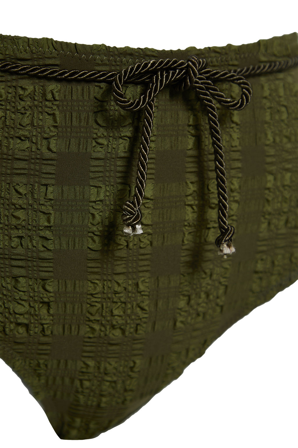 Haki Dokulu Kapl? Aksesuarl? Yuksek Bel Regular Bikini Alt? TBESS21BA0167