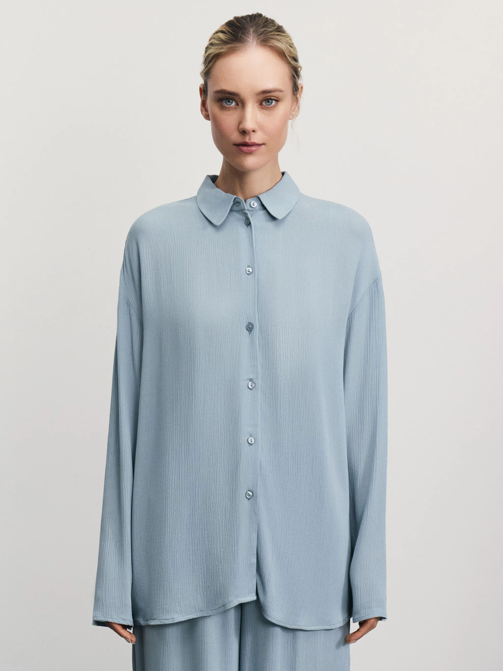 Блузка из фактурной вискозы / Zarina  фото 3